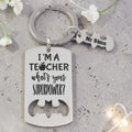 Personalized Teacher Superhero Keyring