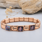 9mm Photo Name Bracelet Square