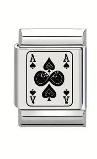 13mm Laser Engraved Charm - Playing Card