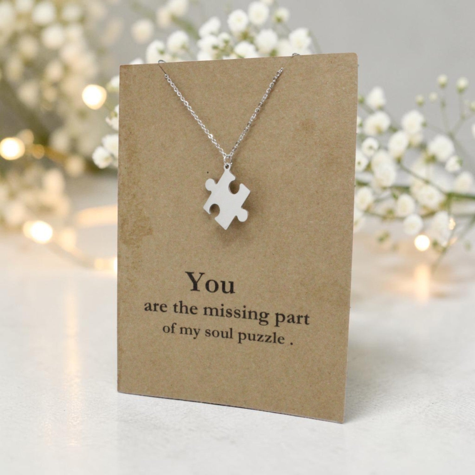 Puzzle Pendant & Chain - Card 109