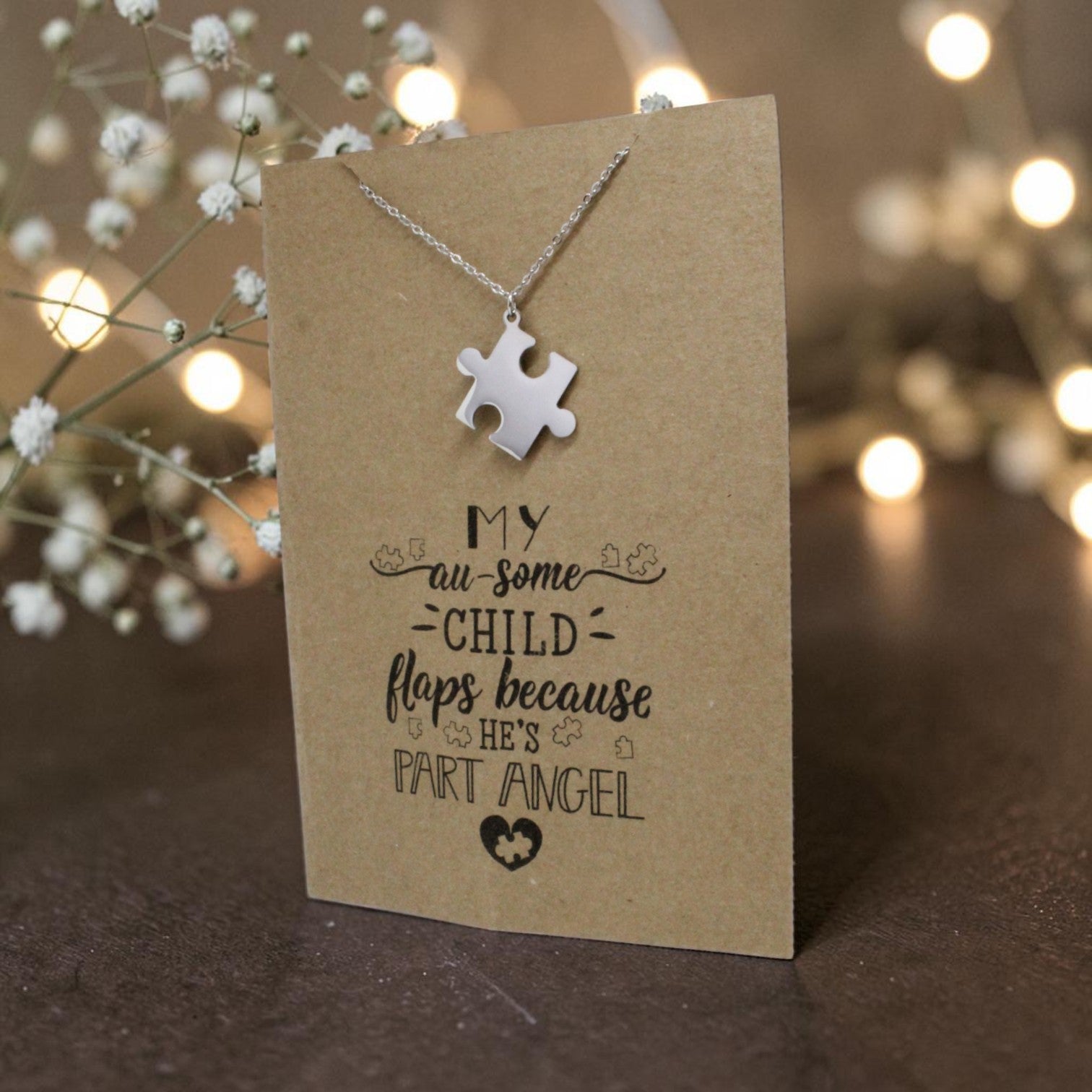 Puzzle Pendant & Chain - Card 117
