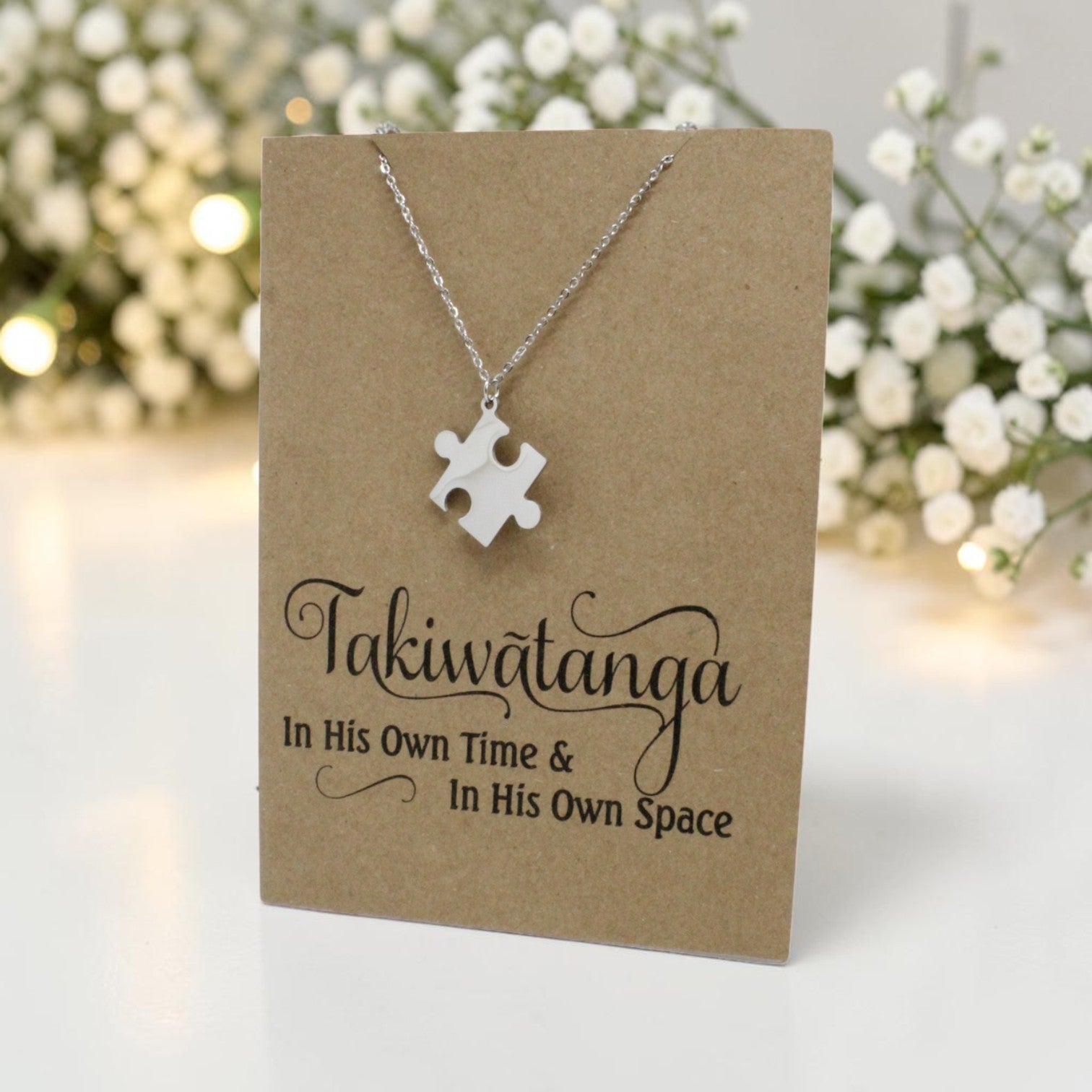 Puzzle Pendant & Chain - Card 120
