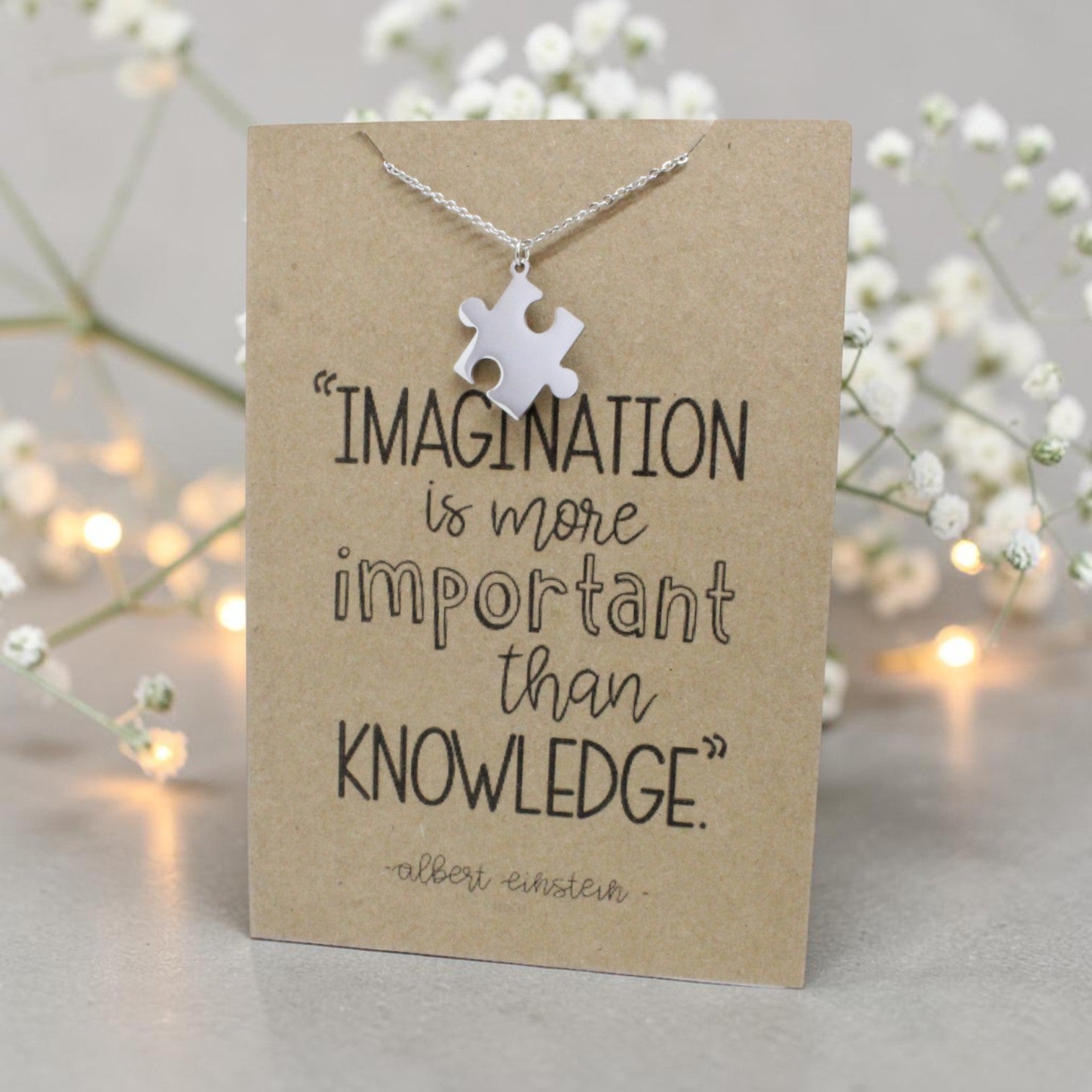 Puzzle Pendant & Chain - Card 124