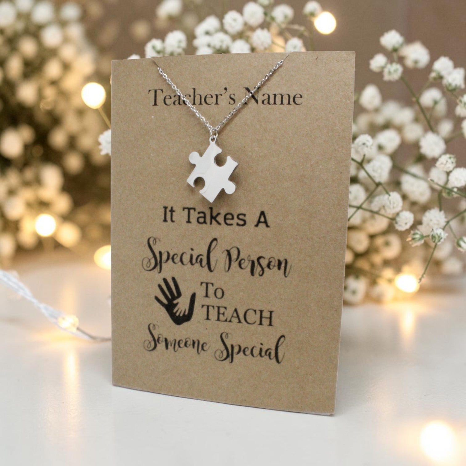 Puzzle Pendant & Chain - Card 127