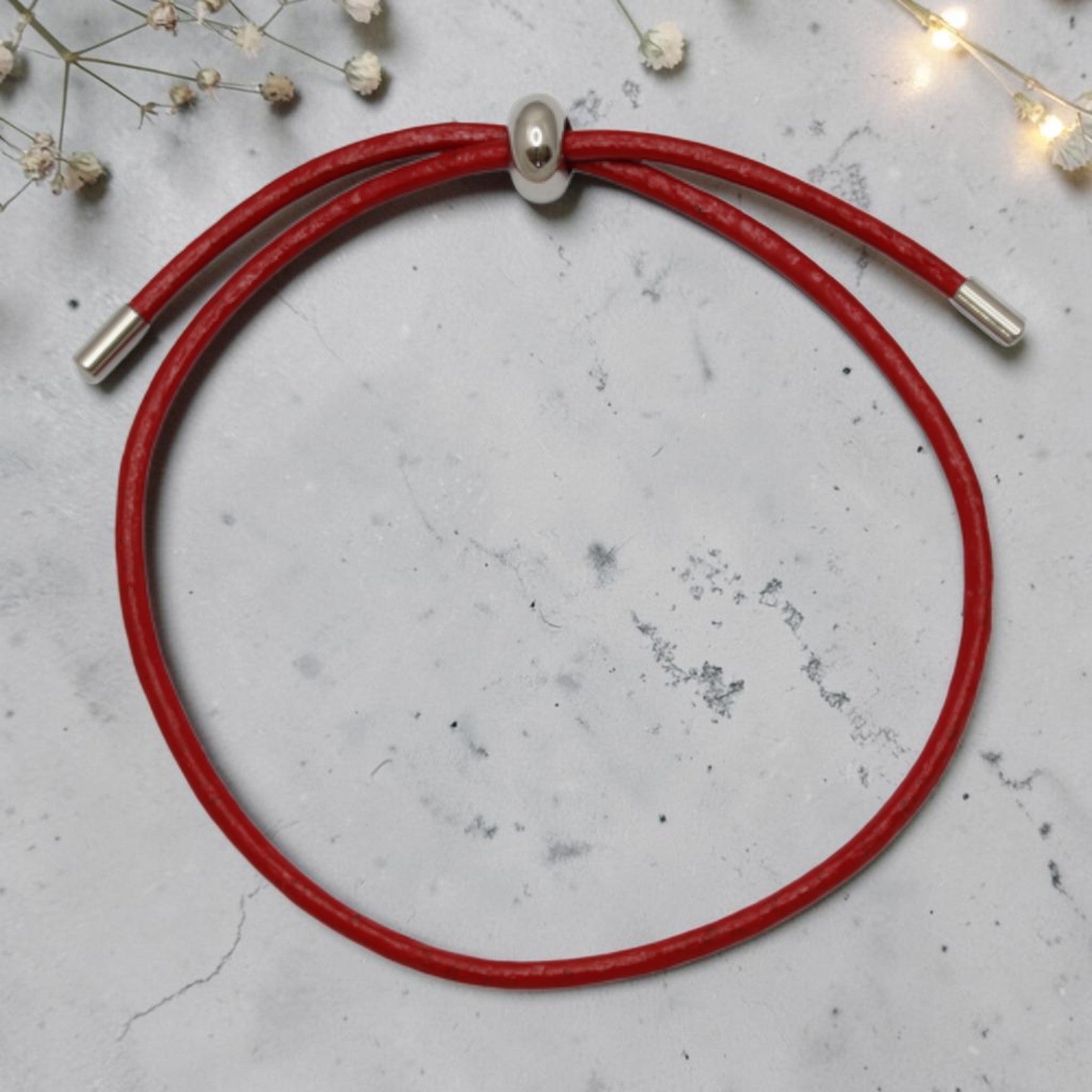 Red Adjustable Cord Bracelet (Fits Mini Charms)