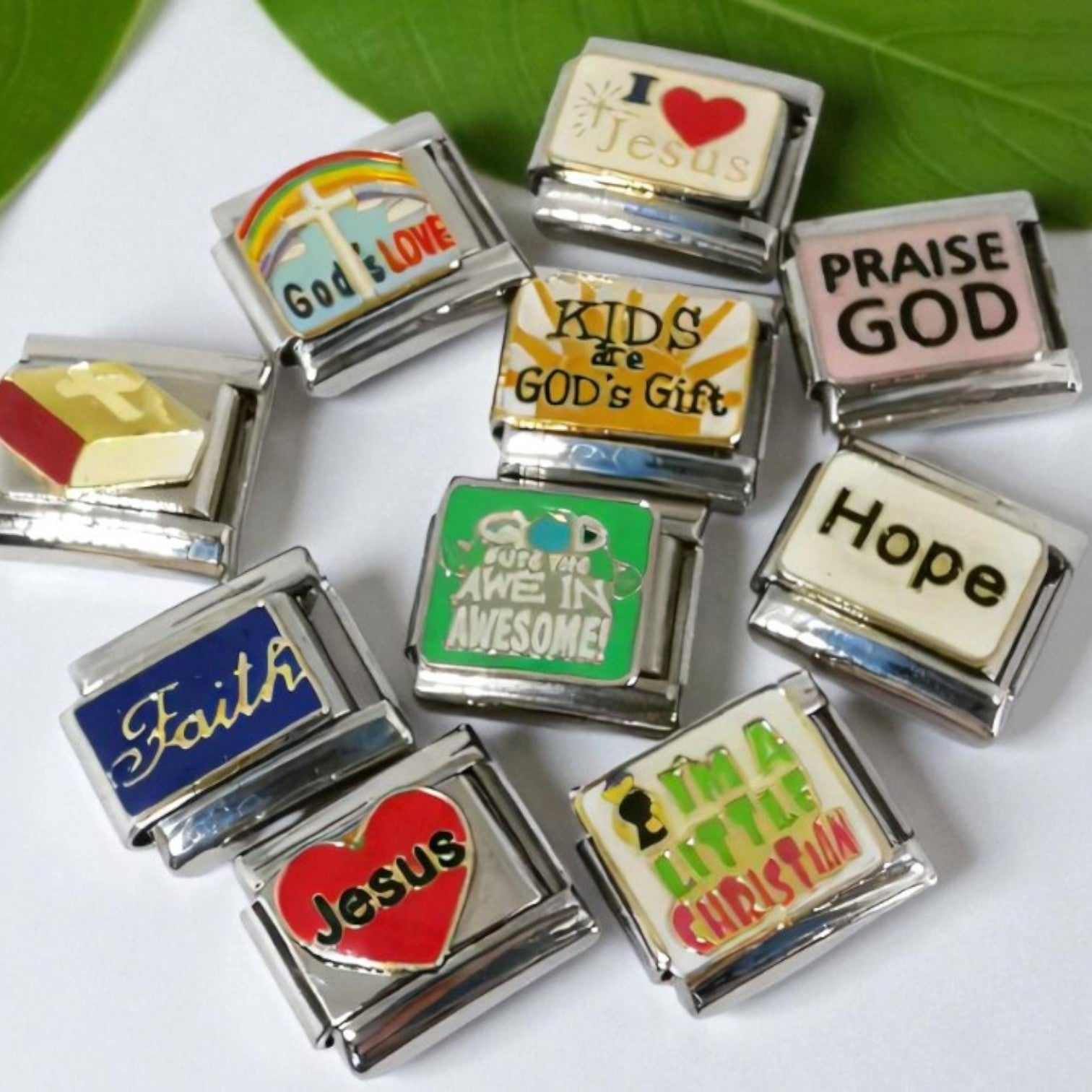Surprise Pack 9mm Religious Charms - 10 Mixed Charms