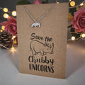 Rhino Pendant & Chain - Card 391