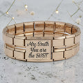 Rose Gold Megalink Teacher Italian Charm Bracelet