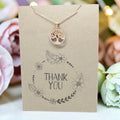 Rose Gold Tree Pendant & Chain - Card 230