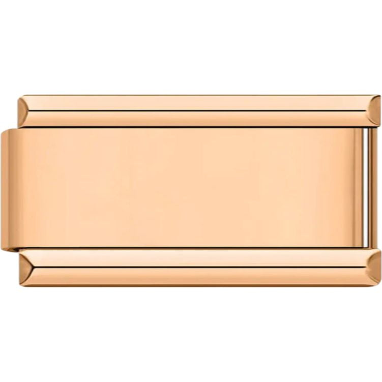 9mm Rose Gold Engraved Personalized Superlink Italian charm