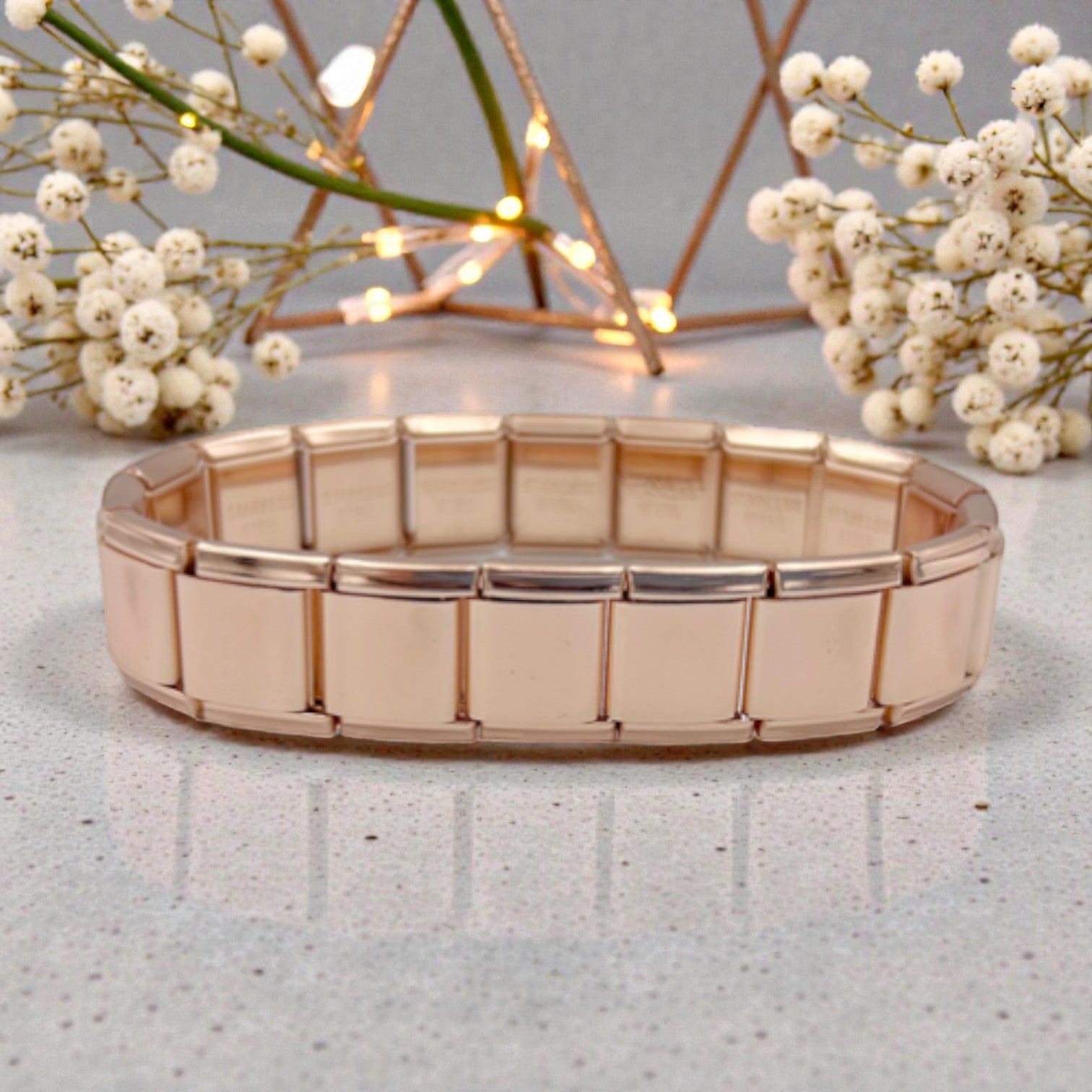 13mm Rose Gold Plated Starter Bracelet