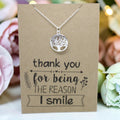 Round Tree Pendant & Chain - Card 216
