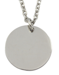 Medical ID QR Round Pendant