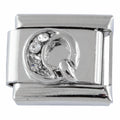 9mm Silver Letter Q Charm