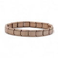9mm Rose Gold Plated Italian Charm Starter Bracelet