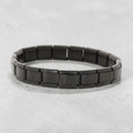 9mm Black Plated Italian Charm Starter Bracelet