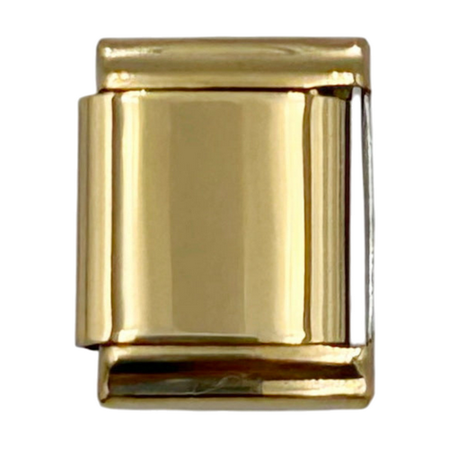 13mm Gold Plated Engraved Name/Word Italian charm