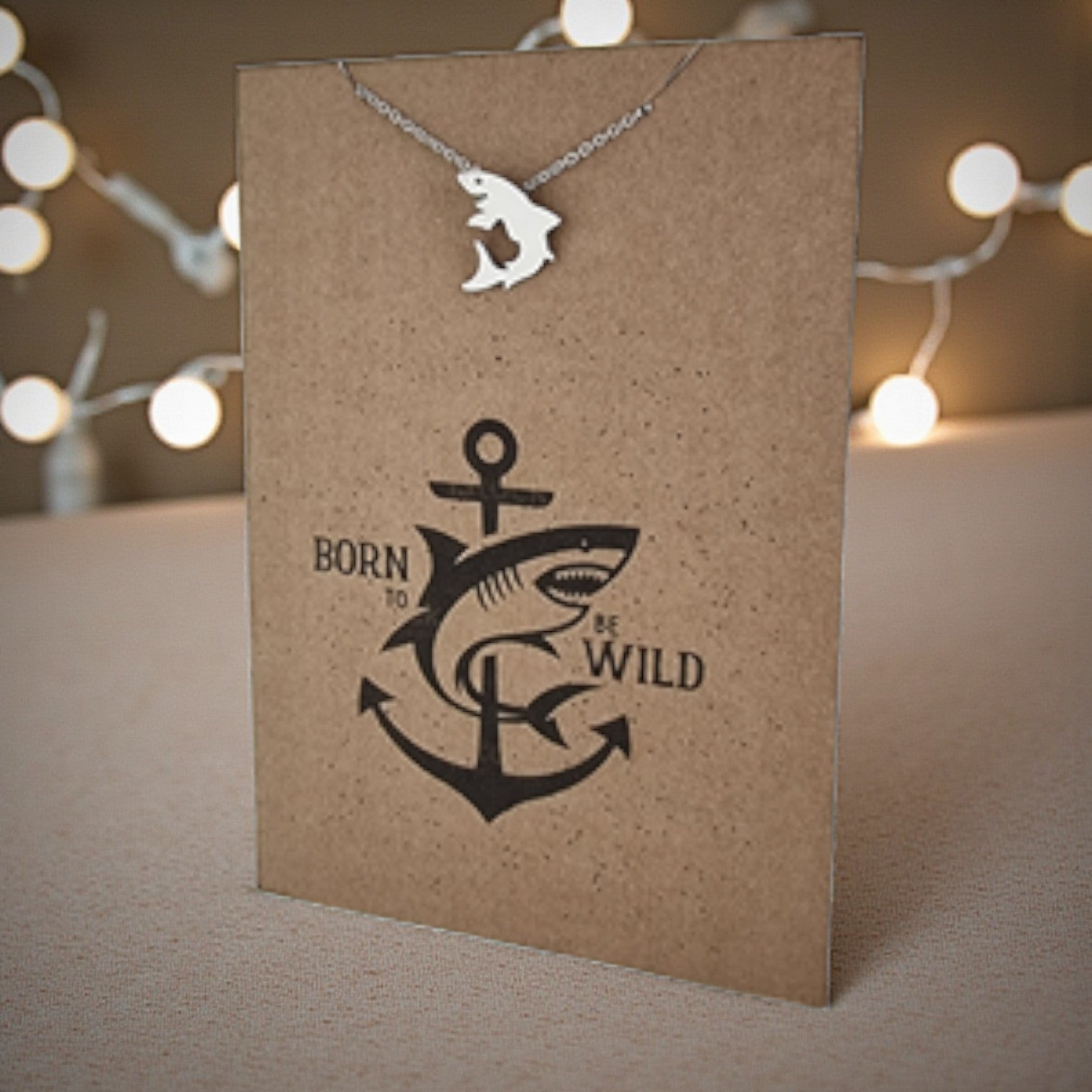 Shark Pendant & Chain - Card 415