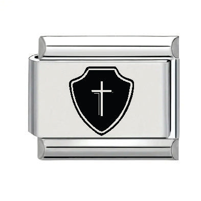 9mm Laser Engraved Charm - Armour Of God - Shield of Faith