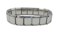 13mm Engraved Italian Charm Bracelet