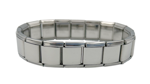 13mm Engraved Italian Charm Bracelet