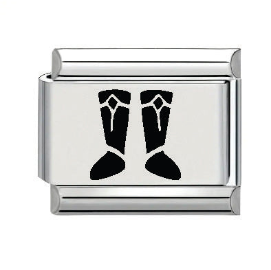 9mm Laser Engraved Charm - Armour Of God - Shoes of Peace