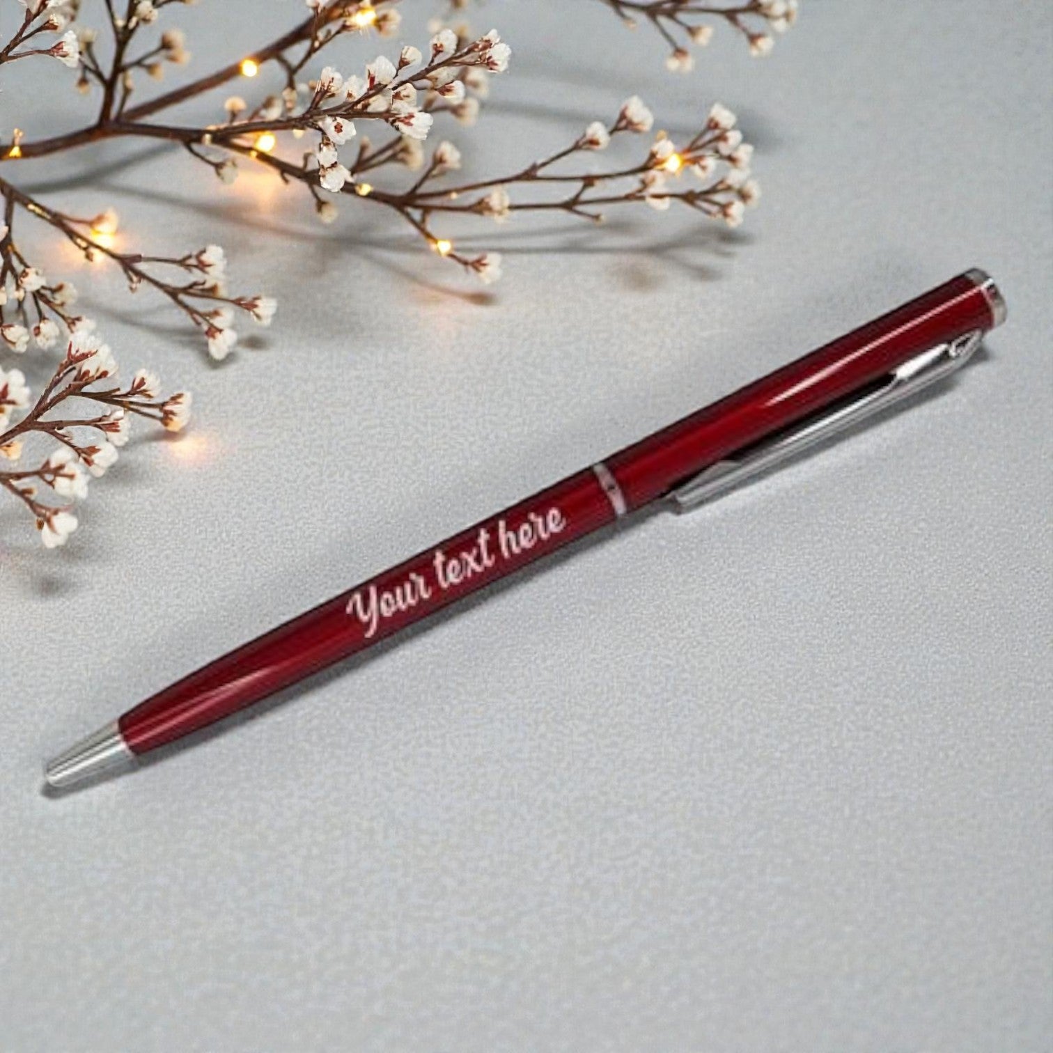 Slim Personalized Pen - Red*