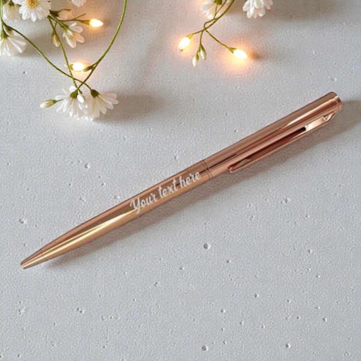Slim Personalized Pen - Rose Gold*