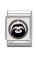 13mm Laser Engraved Charm - Sloth