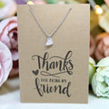 Small Heart Pendant & Chain - Card 219