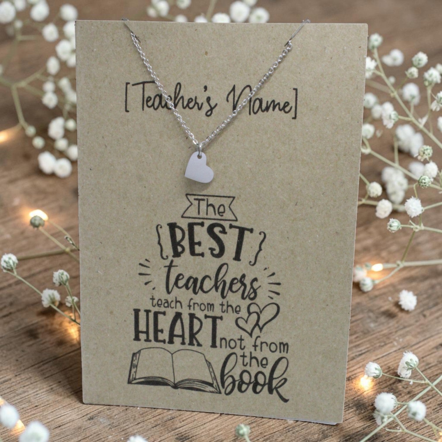 Small Heart Pendant & Chain - Card 63