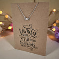 Small Infinity Pendant & Chain - Card 409