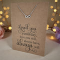 Small Infinity Pendant & Chain - Card 411