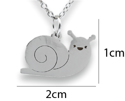 Snail Pendant & Chain - Card 491