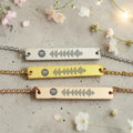 Spotify Horizontal Pendant and Chain Optional Engraving on Back