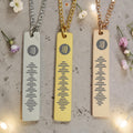 Spotify Pendant and Chain Optional Engraving on Back