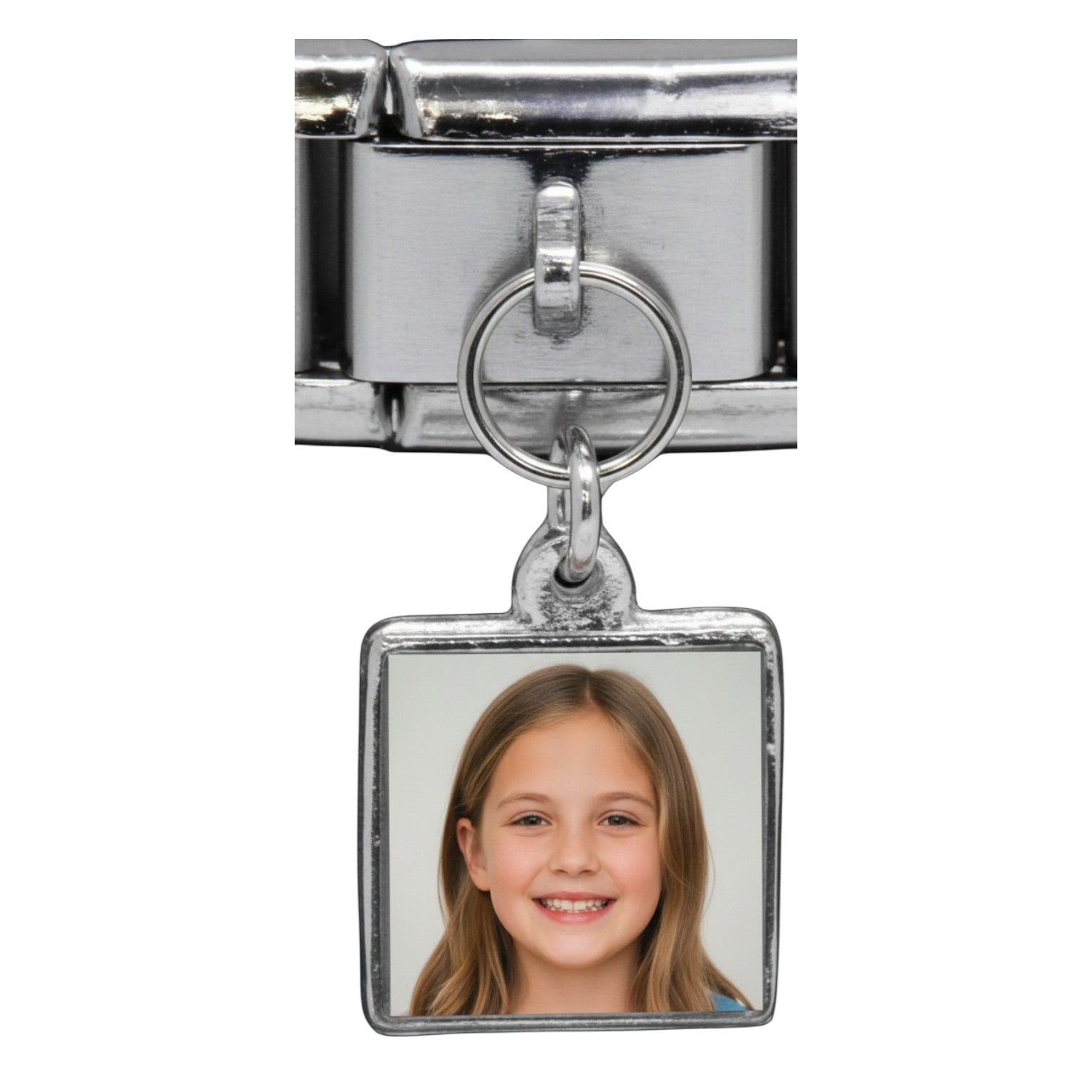 9mm Italian Charm Square Photo Dangle