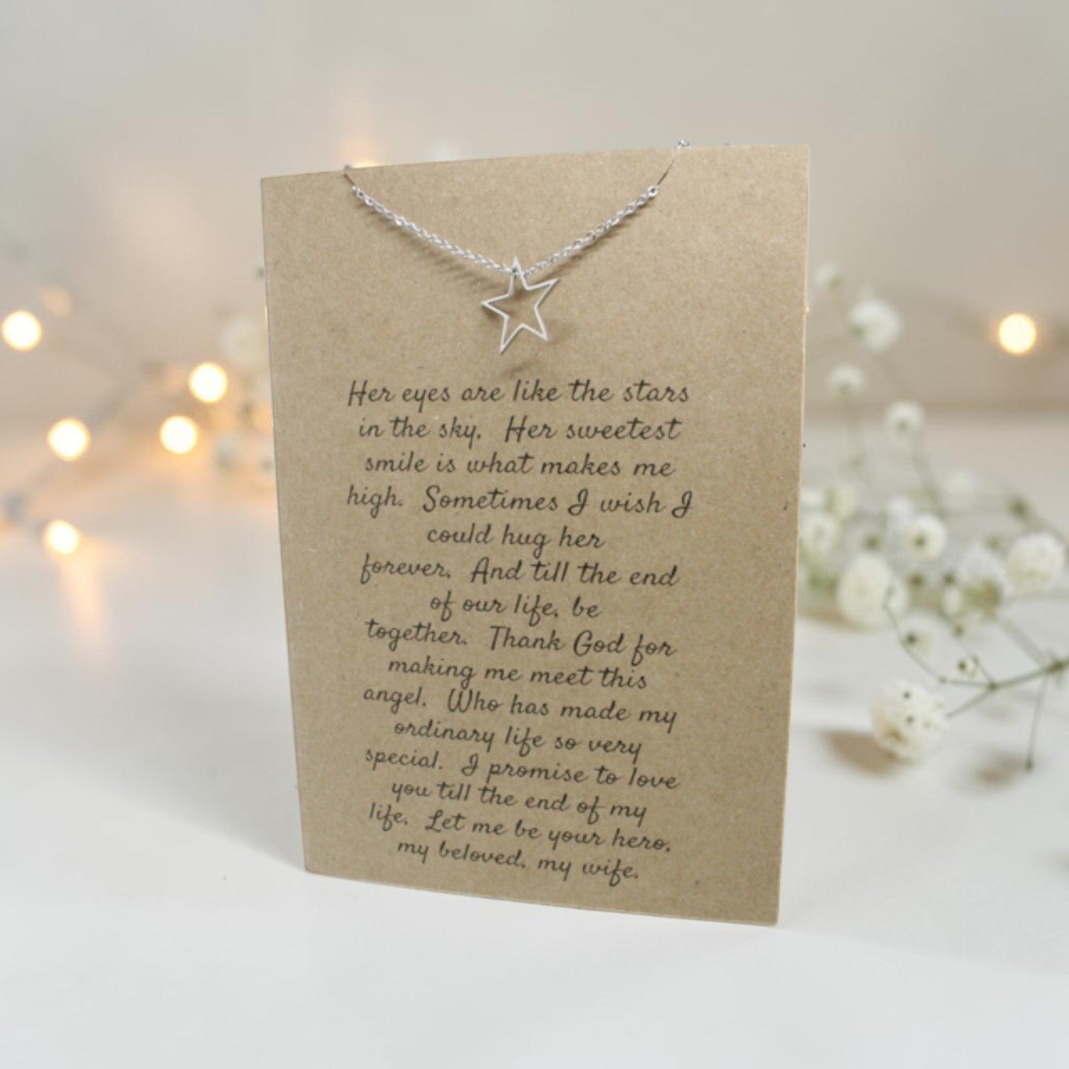 Star Pendant & Chain - Card 211
