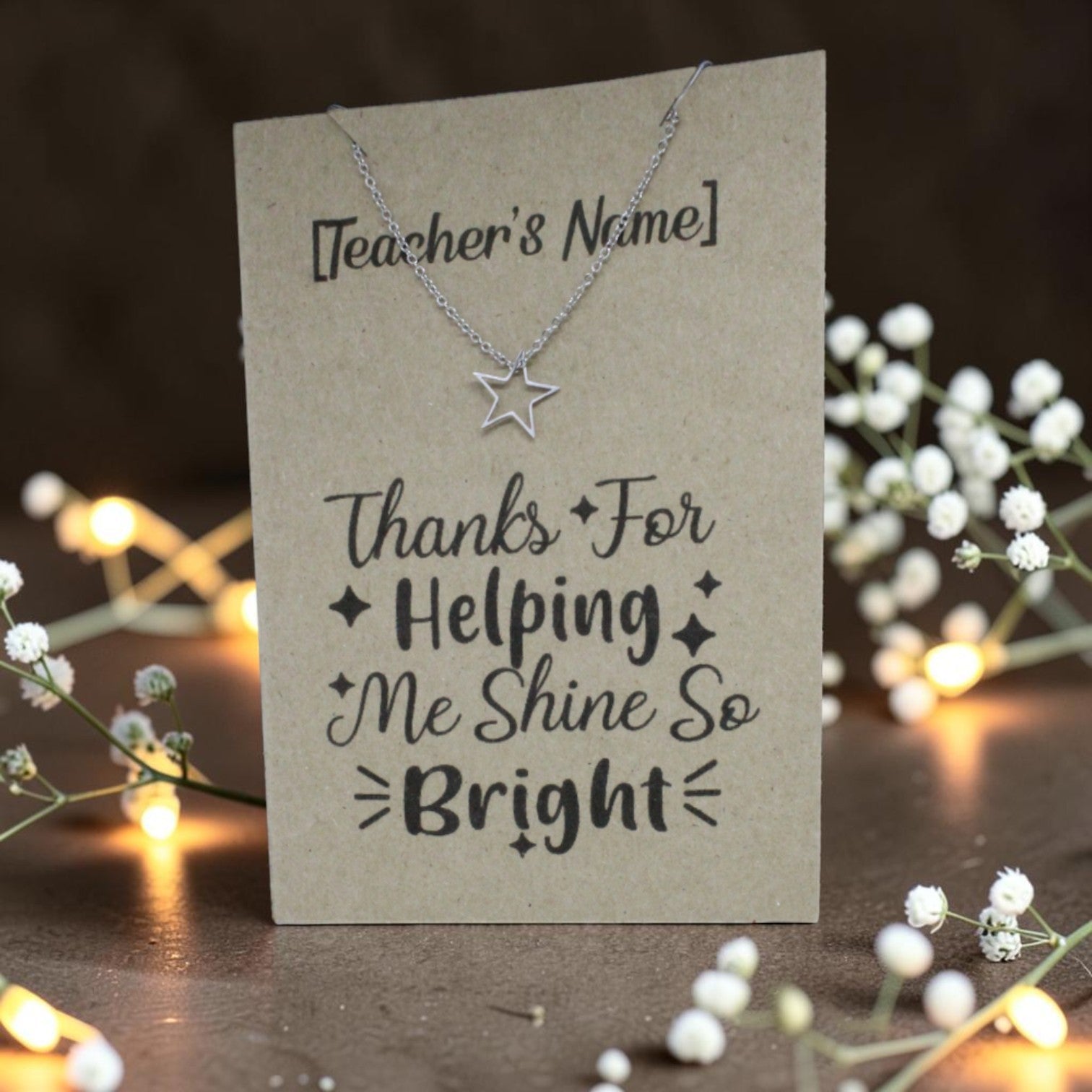 Star Pendant & Chain - Card 58