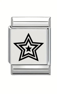 13mm Laser Engraved Charm - Star
