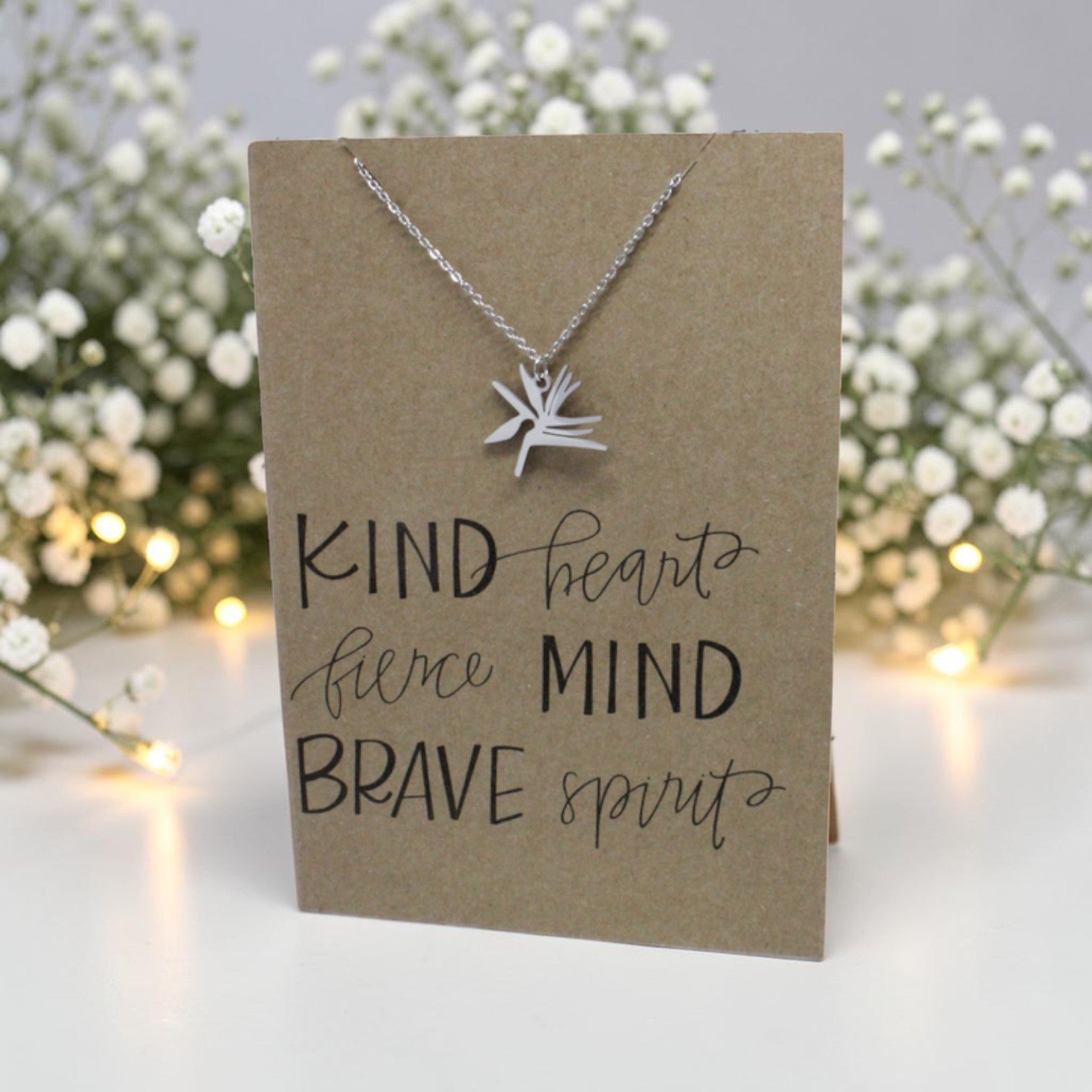 Strelitzia Pendant & Chain - Card 192