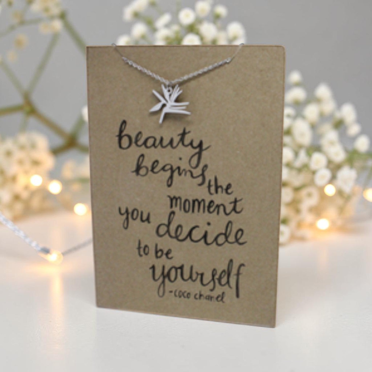 Strelitzia Pendant & Chain - Card 193