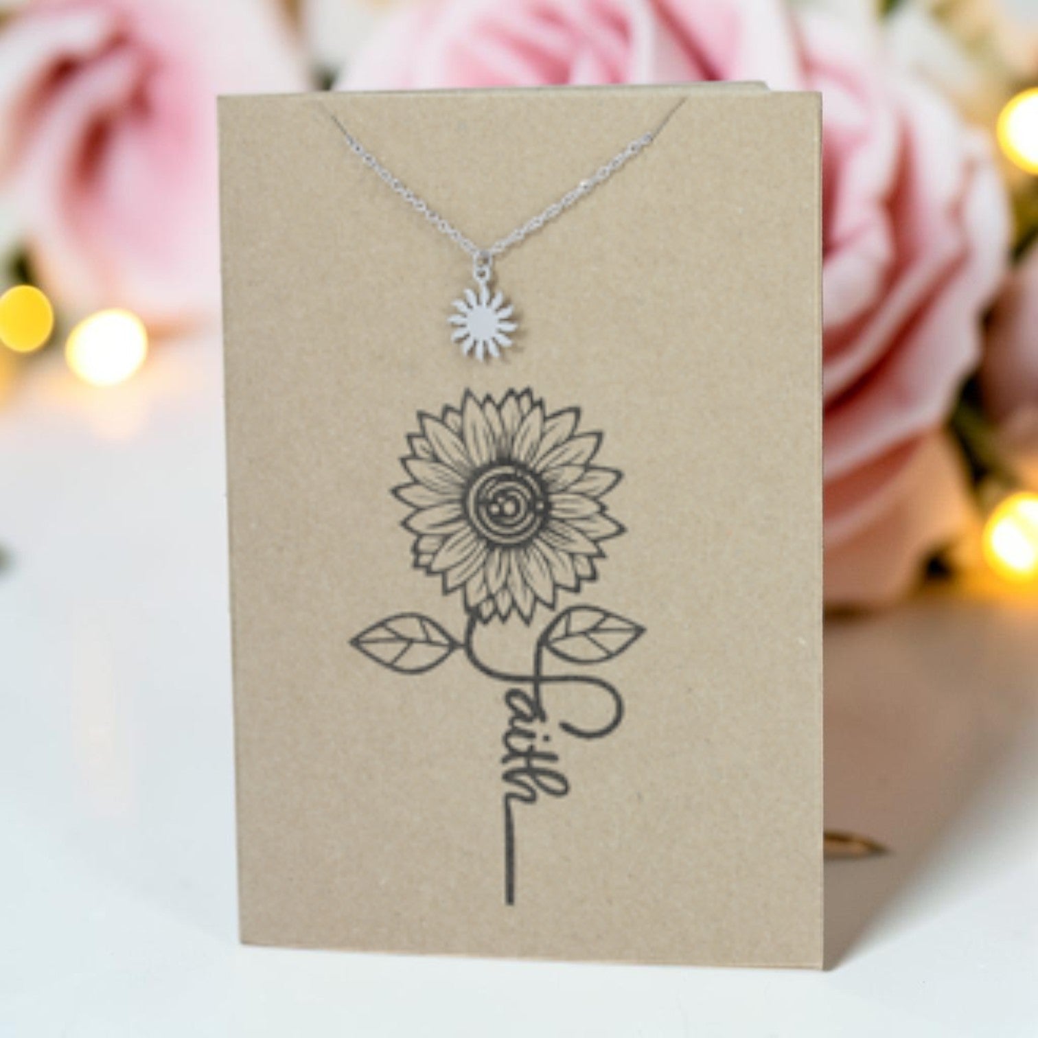 Sun Pendant & Chain - Card 262