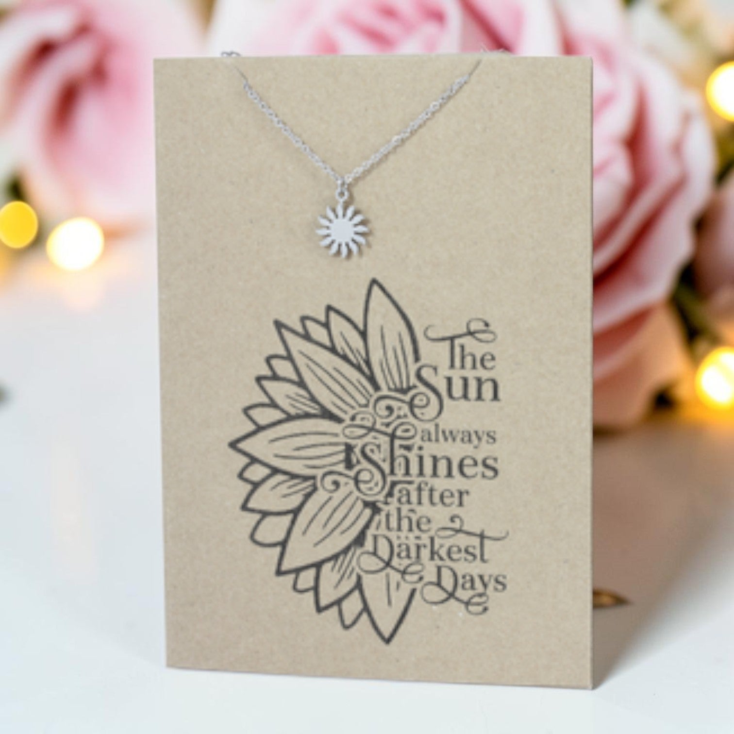 Sun Pendant & Chain - Card 276