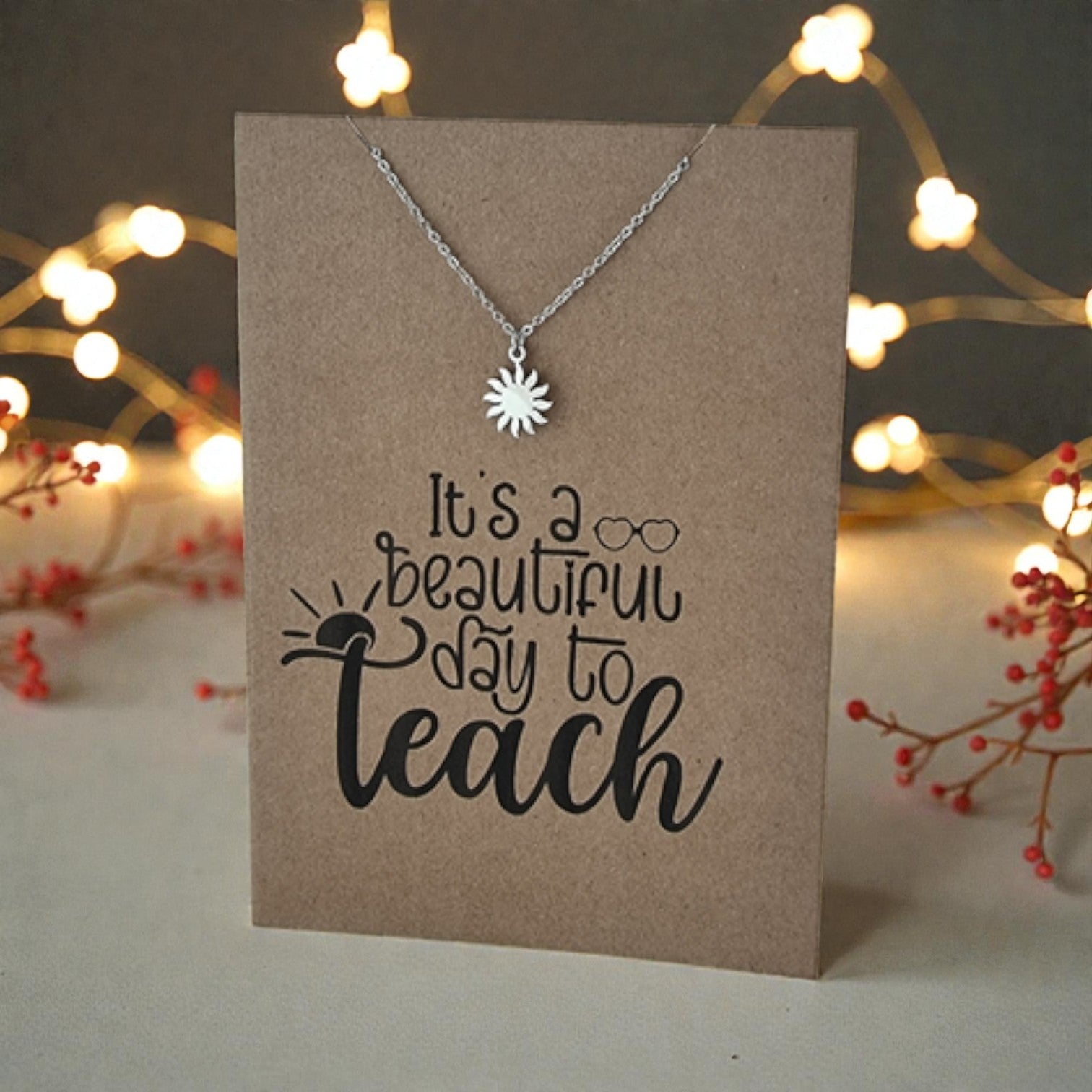 Sun Pendant & Chain - Card 462