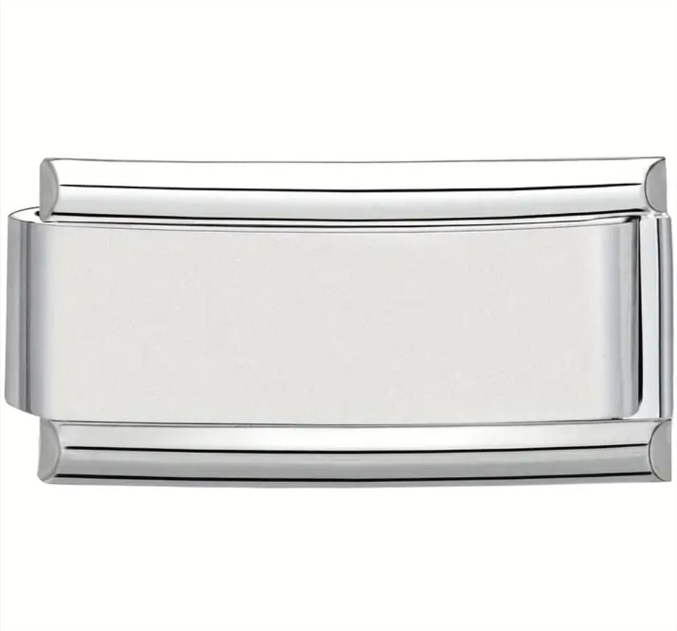9mm Engraved Superlink Italian charm