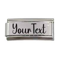 9mm Engraved Superlink Italian charm
