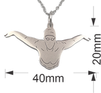 Swim Pendant and Chain - Card 554
