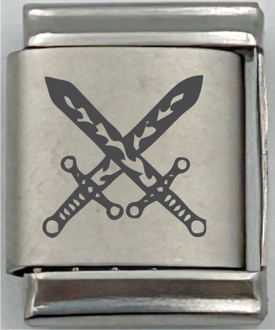 13mm Laser Engraved Charm - Armour Of God - Sword of the Spririt