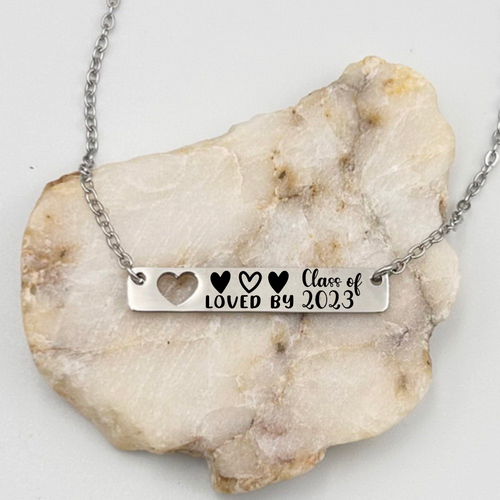 Heart Bar Teacher Necklace